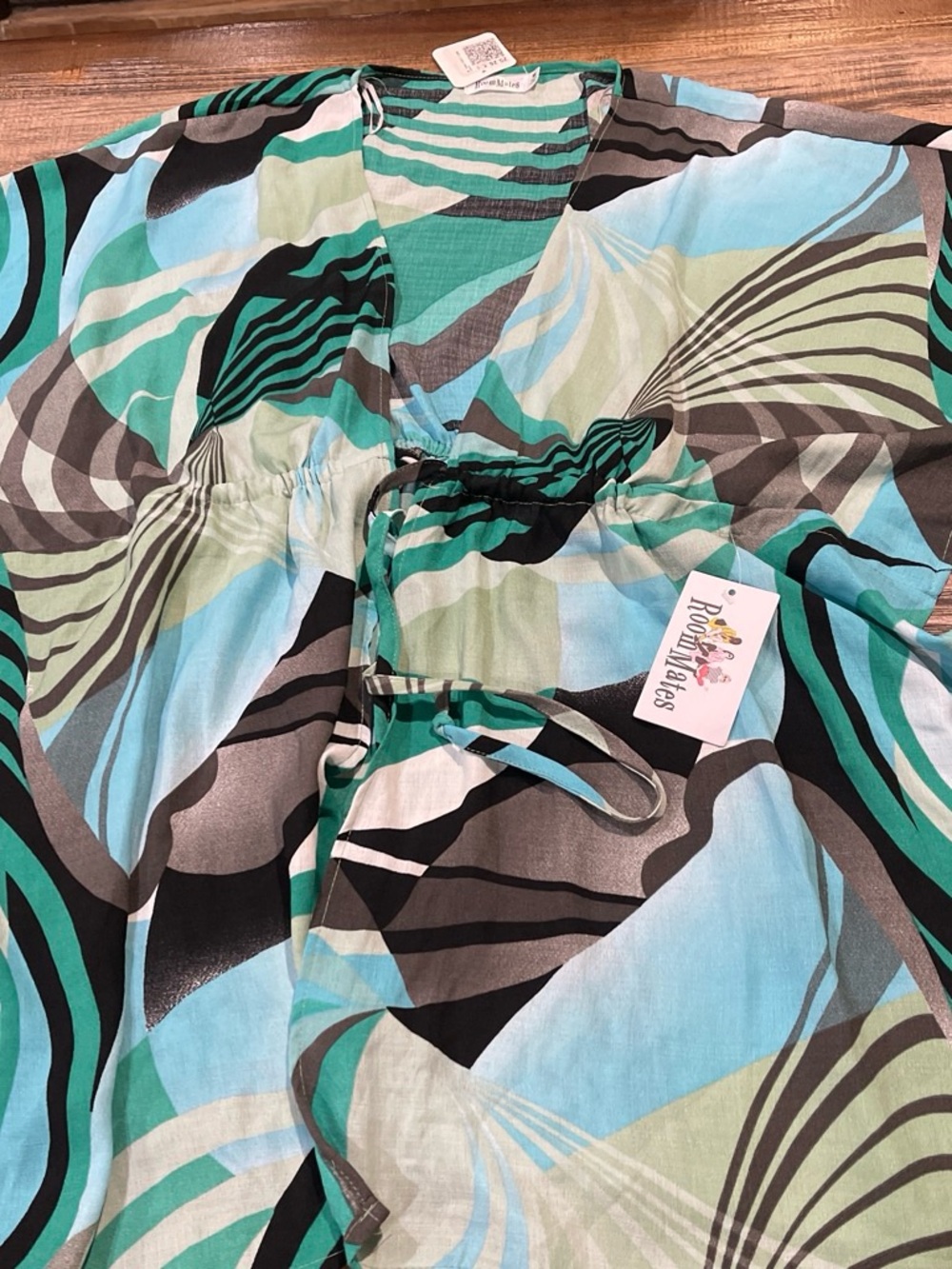 RoomMates Striped Top in Teal & Mint